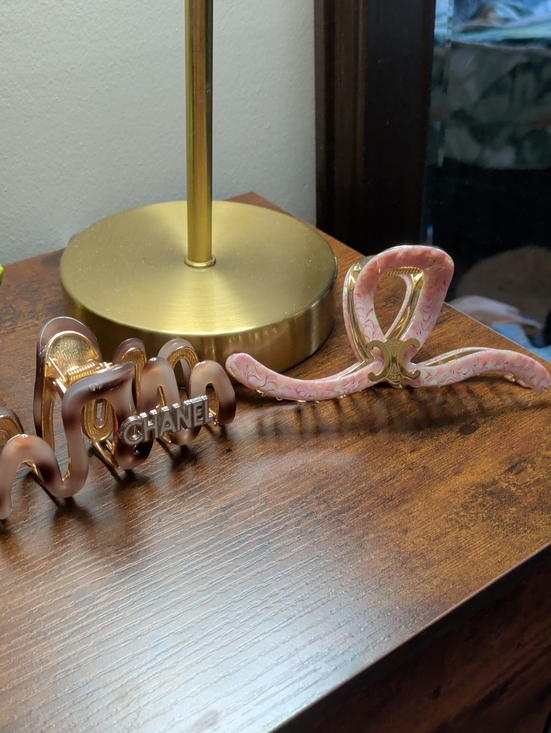 Accessories - Pink and Gold , Beige And BrownHair Claw Clip Set